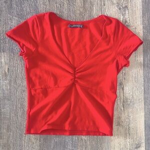 red brandy melville gina top